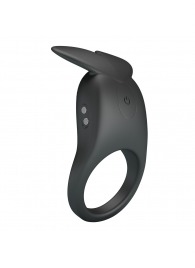 Черное перезаряжаемое виброкольцо Carlton - Baile - в Нижнем Новгороде купить с доставкой