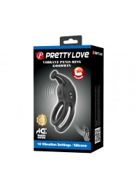 Черное перезаряжаемое виброкольцо Goodwin - Baile - в Нижнем Новгороде купить с доставкой