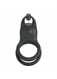 Черное перезаряжаемое виброкольцо Goodwin - Baile - в Нижнем Новгороде купить с доставкой