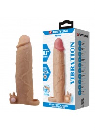 Телесная насадка на пенис Xerxes - 22 см. - Baile - в Нижнем Новгороде купить с доставкой