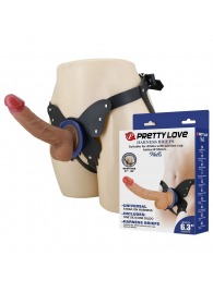 Поясной страпон Wells: трусики в форме бабочки и фаллоимитатор-насадка - Baile - купить с доставкой в Нижнем Новгороде