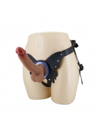 Поясной страпон Wells: трусики в форме бабочки и фаллоимитатор-насадка - Baile - купить с доставкой в Нижнем Новгороде