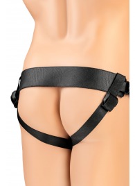 Телесный фаллопротез на черных ремнях Conall - 15 см. - ToyFa - купить с доставкой в Нижнем Новгороде