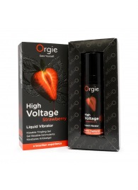 Жидкий вибратор Orgie High Voltage Strawberry - 15 мл. - ORGIE - купить с доставкой в Нижнем Новгороде