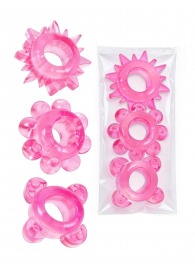 Комплект из 3 розовых эрекционных колец - Erowoman-Eroman - в Нижнем Новгороде купить с доставкой