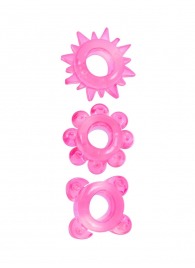 Комплект из 3 розовых эрекционных колец - Erowoman-Eroman - в Нижнем Новгороде купить с доставкой