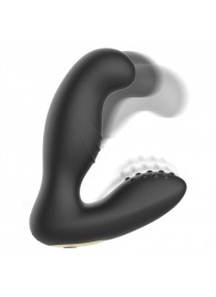 Черный вибромассажер простаты с ротацией и пультом ДУ - Ibiza - в Нижнем Новгороде купить с доставкой