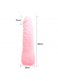 Удлиняющая насадка на пенис с расширением в основании - 18 см. - Baile - в Нижнем Новгороде купить с доставкой