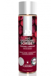 Лубрикант на водной основе с ароматом малины JO Flavored Raspberry Sorbet - 120 мл. - System JO - купить с доставкой в Нижнем Новгороде