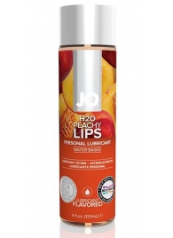Лубрикант на водной основе с ароматом персика JO Flavored Peachy Lips - 120 мл. - System JO - купить с доставкой в Нижнем Новгороде