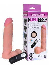 Фаллическая насадка Харнесс UNICOCK 8  с вибрацией - 20 см. - LOVETOY (А-Полимер) - купить с доставкой в Нижнем Новгороде