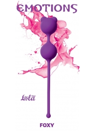 Фиолетовые вагинальные шарики Emotions Foxy - Lola Games