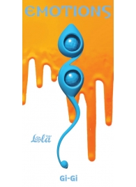 Голубые вагинальные шарики Emotions Gi-Gi - Lola Games