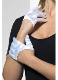 Ультракороткие атласные перчатки - Fever купить с доставкой
