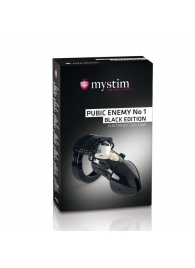 Пояс верности с электростимуляцией Mystim Pubic Enemy No1 Black Edition - MyStim - купить с доставкой в Нижнем Новгороде