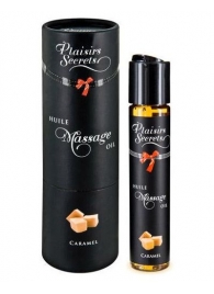 Массажное масло с ароматом карамели Huile de Massage Gourmande Caramel - 59 мл. - Plaisir Secret - купить с доставкой в Нижнем Новгороде