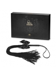 Чёрная плётка Lilly Whip Bijoux - Bijoux Indiscrets - купить с доставкой в Нижнем Новгороде