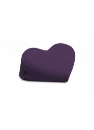 Фиолетовая малая вельветовая подушка-сердце для любви Liberator Retail Heart Wedge - Liberator - купить с доставкой в Нижнем Новгороде