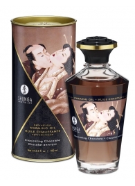 Массажное интимное масло с ароматом шоколада - 100 мл. - Shunga - купить с доставкой в Нижнем Новгороде