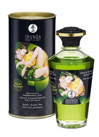 Массажное интимное масло с ароматом зелёного чая - 100 мл. - Shunga - купить с доставкой в Нижнем Новгороде