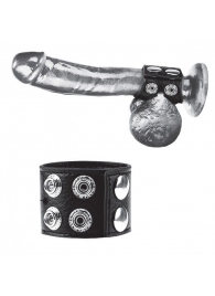 Ремень на член и мошонку 1.5  Cock Ring With Ball Strap - BlueLine - купить с доставкой в Нижнем Новгороде