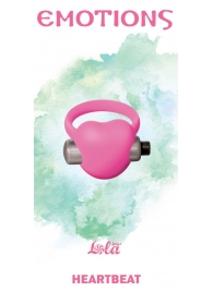 Розовое эрекционное виброкольцо Emotions Heartbeat Light pink - Lola Games - в Нижнем Новгороде купить с доставкой