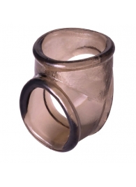 Дымчатое эрекционное кольцо с фиксацией мошонки - ToyFa - в Нижнем Новгороде купить с доставкой