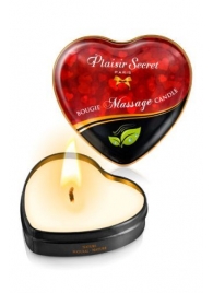 Массажная свеча с нейтральным ароматом Bougie Massage Candle - 35 мл. - Plaisir Secret - купить с доставкой в Нижнем Новгороде