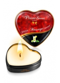Массажная свеча с ароматом мохито Bougie Massage Candle - 35 мл. - Plaisir Secret - купить с доставкой в Нижнем Новгороде