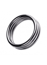 Металлическое эрекционное кольцо с рёбрышками размера M - ToyFa - #SOTBIT_REGIONS_UF_V_REGION_NAME# купить с доставкой