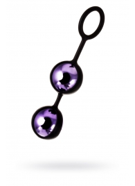 Фиолетово-чёрные вагинальные шарики TOYFA A-toys - A-toys