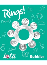 Прозрачное эрекционное кольцо Rings Bubbles - Lola Games - в Нижнем Новгороде купить с доставкой