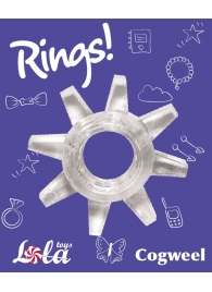 Прозрачное эрекционное кольцо Rings Cogweel - Lola Games - в Нижнем Новгороде купить с доставкой