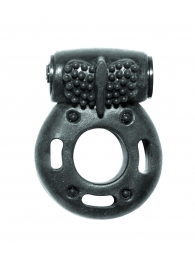 Черное эрекционное кольцо с вибрацией Rings Axle-pin - Lola Games - в Нижнем Новгороде купить с доставкой