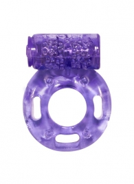 Фиолетовое эрекционное кольцо с вибрацией Rings Axle-pin - Lola Games - в Нижнем Новгороде купить с доставкой