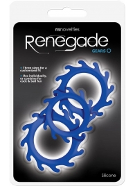 Набор из 3 синих эрекционных колец Renegade Gears - NS Novelties - в Нижнем Новгороде купить с доставкой