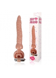 Телесная насадка на член Sexy Friend для двойного проникновения - 18 см. - Bior toys - купить с доставкой в Нижнем Новгороде