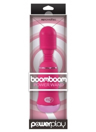 Ярко-розовый вибромассажер с усиленной вибрацией BoomBoom Power Wand - NS Novelties