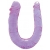 Фиолетовый двойной фаллоимитатор DOUBLE HEAD DONG - 30 см. - Dream Toys