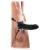 Чёрный полый страпон 7  Silicone Hollow Strap-On - 18 см. - Pipedream - купить с доставкой в Нижнем Новгороде