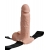 Телесный перезаряжаемый вибрострапон 7  Hollow Rechargeable Strap-on with Balls - 20,3 см. - Pipedream - купить с доставкой в Нижнем Новгороде
