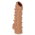 Телесная насадка с шипами и открытой головкой Nude Sleeve L - 14 см. - KOKOS - в Нижнем Новгороде купить с доставкой
