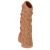 Телесная насадка с венками и открытой головкой Nude Sleeve S - 10 см. - KOKOS - в Нижнем Новгороде купить с доставкой
