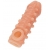Телесная закрытая насадка с шариками Cock Sleeve Size L - 17,6 см. - KOKOS - в Нижнем Новгороде купить с доставкой