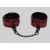 Красно-черные оковы Reversible Faux Leather Ankle Cuffs - Fifty Shades of Grey - купить с доставкой в Нижнем Новгороде