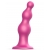 Розовая насадка Strap-On-Me Dildo Plug Beads size L - Strap-on-me - купить с доставкой в Нижнем Новгороде