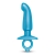 Голубая анальная пробка для массажа простаты Hither Silicone Prostate Plug - 14,3 см. - b-Vibe - в Нижнем Новгороде купить с доставкой