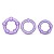 Набор из 3 фиолетовых эрекционных колец Stay Hard Beaded Cockrings - Blush Novelties - в Нижнем Новгороде купить с доставкой