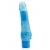Голубой водонепроницаемый вибратор JELLY JOY ROUGH RIDGES MULTISPEED VIBE - 18 см. - Dream Toys