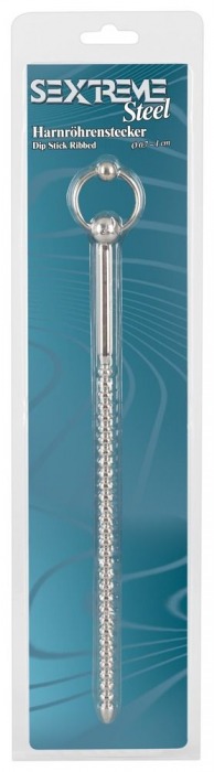 Винтовой уретральный зонд Sextreme Dip Stick Ribbed - 27,7 см. - Orion - купить с доставкой в Нижнем Новгороде